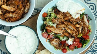 Greek Style Chicken Gyro Bowls [upl. by Aehcim]