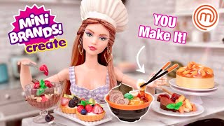 Mini Brands CREATE MasterChef Are They Barbie Doll Sized ZURU 10 Capsule Unboxing [upl. by Capwell]