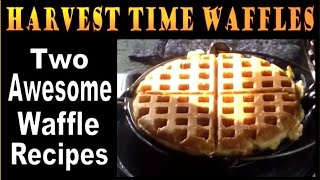 HARVEST TIME WAFFLES Two Delicious and Nutritious Waffle Recipes [upl. by Ancelin]