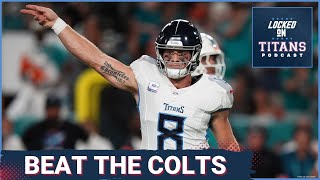 How Tennessee Titans can get better of Indianapolis Colts in Week 6 [upl. by Aicetal]