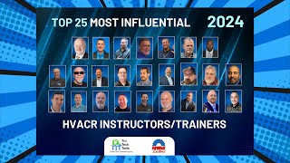 🔥 The Top 25 Most Influential HVACR Educators and Trainers of 2024 have been announced 🔥 [upl. by Colon]