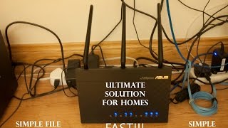 80211ac Router Asus RTAC68U Review ULTIMATE solution for homes [upl. by Nnaillek]