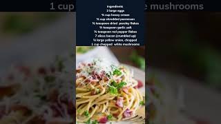 Unveiling the Richness Spaghetti Carbonara Recipe [upl. by Zilla]