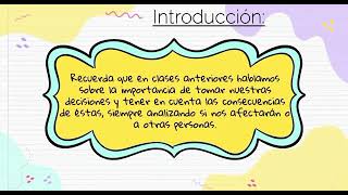 Decido responsablemente  Explicación [upl. by Tennos]