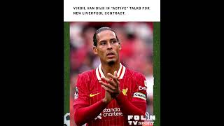 Virgil van Dijk in quotactivequot talks for new Liverpool contract liverpoolfc virgilvandijk [upl. by Holmen]