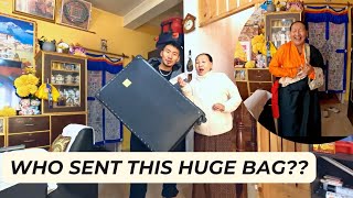 Unboxing huge bag  so much fun 😊  khampa chupa for first time  Tibetan vlogger  bir India [upl. by Niuqram332]