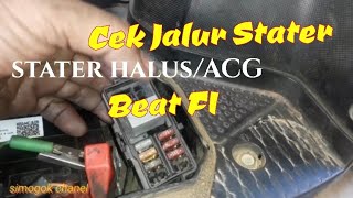 Cara Mengecek Jalur Stater Beat FI Beat Esp Beat Street Simogokchanel [upl. by Wayland]