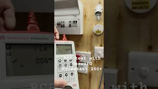 Testing out the RCD test function on my new Seaward Primetest 250 PAT device electrician [upl. by Fleeman]