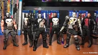 Custom Mezco Toyz One 12 Collective Punisher Collection [upl. by Assiralc]