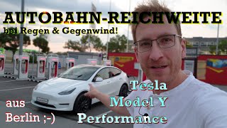 Tesla Model Y Performance  Reichweitentest 130 kmh  autofilou 2160p [upl. by Sorel]