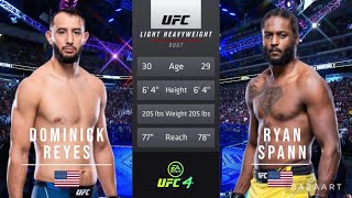 DOMINICK REYES VS RYAN SPANN FULL FIGHT UFC 281 [upl. by Ztirf532]