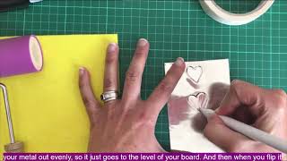 Basic Metal Embossing Techniques StepbyStep video tutorial [upl. by Adeehsar989]