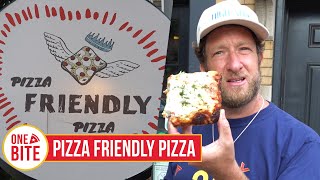 Barstool Pizza Review  Pizza Friendly Pizza Chicago IL presented by NASCAR [upl. by Ellehs]