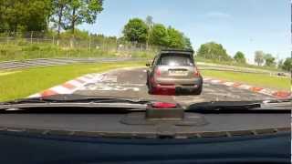 2 x Mini Cooper S R53 Nordschleife Touristenfahrten 260512 Runde 1 v 2 [upl. by Na]