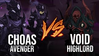 AQW Chaos Avenger VS Void Highlord  Testing Classes PVP [upl. by Orvas791]