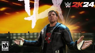 WWE2K24 Dean Ambrose 18 Asylum Entrance w Theme amp GFX Pack  WWE2K24 Crazy Pc Mods [upl. by Bryant]