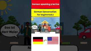 German speaking practice  German Conversation for beginners A1Basic German  Lesson 1 [upl. by Marvin87]