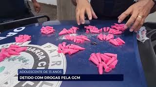 ADOLESCENTE DE 13 ANOS DETIDO COM DROGAS PELA GCM [upl. by Pavyer]