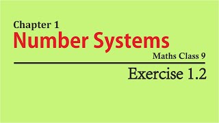 NCERT Solutions for Class 9 Maths Chapter 1 Exercise 12 [upl. by Chilson715]