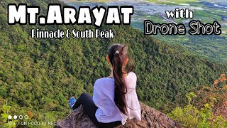 Pampanga MtArayat Twin hike Pinnacle amp South Peak with drone shot [upl. by Behah]