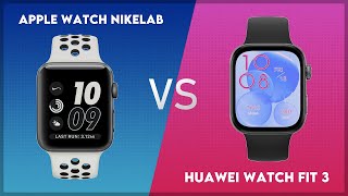 Apple Watch NikeLab vs Huawei Watch Fit 3 Comparison [upl. by Irrac401]