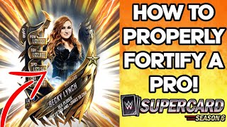 HOW TO PROPERLY FORTIFY A CARD  PRO Noology WWE SuperCard SEASON 6 TIPS AND TRICKS [upl. by Yoo]