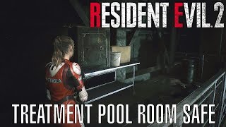 Resident Evil 2 Remake  Treatment Pool Room Safe Puzzle [upl. by Maye]