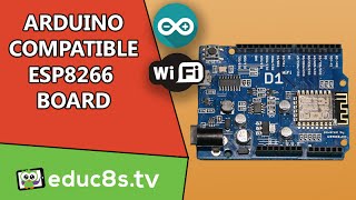 Arduino Tutorial First look at the WeMos D1 Arduino compatible ESP8266 Wifi Board from Banggoodcom [upl. by Burck418]