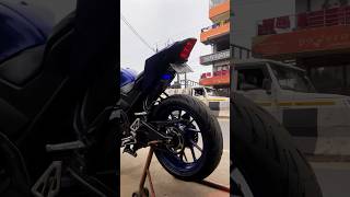 Michelin Road 5 GT 18055R17 amp Michelin Road 5 12070R17 Tyres on Yamaha YZF R15 V3 [upl. by Lamej]