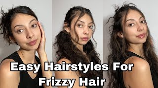 Easy Heatless Hairstyles for Wavy and Frizzy Hair  Bianca Monvoy [upl. by Idnaj130]