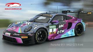 ckmodelcarsvideo Porsche 911 992 GT3 R 9 DTM 2023 Tim Heinemann Minichamps [upl. by Herates]