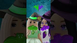 Color Food Mukbang GREEN vs PURPLE roblox Halloween 🎃Part 2 [upl. by Kosak]