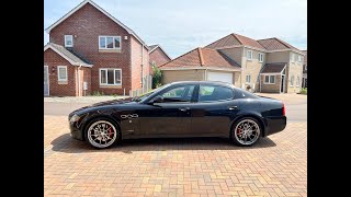 2012 Maserati Quattroporte Sport GTS 47 Stock Exhaust Driving Sound [upl. by Nomra]