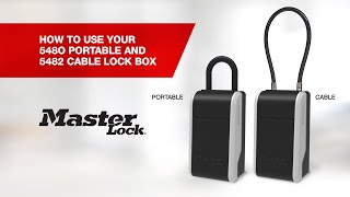 Operating the Master Lock 5480 amp 5482 Lock Boxes [upl. by Balbinder304]