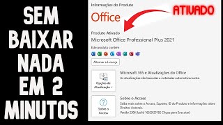 COMO ATIVAR QUALQUER OFFICE SEM BAIXAR NADA  ATIVAR WORD OU EXCEL 💻✅ [upl. by Airdnekal887]