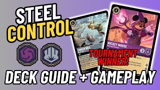 TOURNAMENT WINNING DECK IS IT GOOD  Lorcana Steel Amethyst Deck Guide  Gameplay [upl. by Ttelracs]