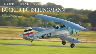 Anna WalkerBucker Bu 131 Jungmann Display October 8 2022  IWM Flying Finale 2022 [upl. by Mide875]