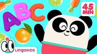 LINGOKIDS ABC VEGGIES 🍊🥑🍉  More Food Songs for Kids  Lingokids [upl. by Gnem]