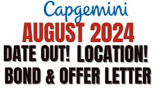 Capgemini August 2024 joining dates Capgemini 2023 joining updates Capgemini bond Agreement 2024 [upl. by Ahearn]