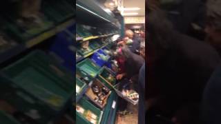 Shoppers fight over reduced veg in Tesco [upl. by Leonard]