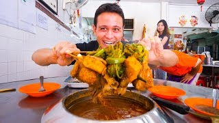 Malaysian Food in Melaka 🇲🇾 SPECIAL SATAY  Asam Pedas and Chicken Rice Balls  Malacca Malaysia [upl. by Nikoletta477]