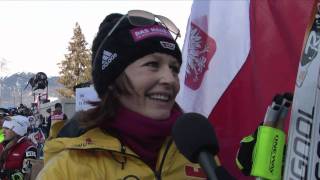 Tour de Ski 2012 Interview Katrin Zeller [upl. by Eedya]