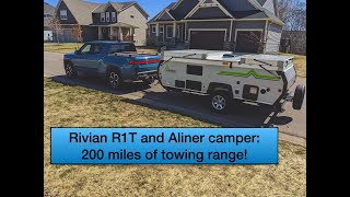 Towing an Aliner with a Rivian R1T [upl. by Atilrak]