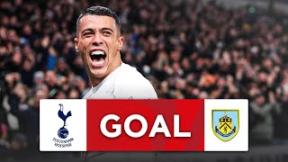 WHAT A GOAL  Pedro Porro  Tottenham Hotspur 10 Burnley  Third Round  Emirates FA Cup 202324 [upl. by Adnovay]