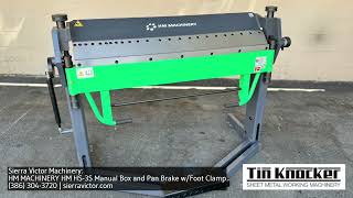 Sierra Victor Machinery HM MACHINERY HM HS3S Manual Box and Pan Brake wFoot Clamp [upl. by Gant]