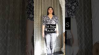 16 Tops from Ajio🩵Ajio Mini Haul🛍️ajio ajiohaul shorts trendy shortsyoutube [upl. by Sedicla]