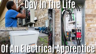 Installing A 26KW “GENERAC” Generator  A Day In The Life Of An Electrical Apprentice [upl. by Notsnorb]