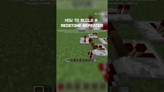 Quick guide to building a Redstone repeater Perfect for your Minecraft builds MinecraftTips [upl. by Neffets]