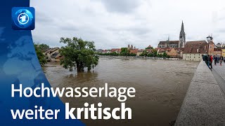 Hochwasserlage weiter kritisch [upl. by Derry463]