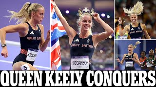 Paris Olympics 2024 Keely Hodgkinson clinches magical womens 800m GOLD  as Team GB star lives [upl. by Alleyn]